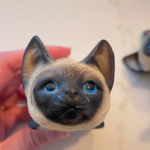 VTG Set of SIAMESE CAT figurines by Harvey Knox made in Japan - Picture 4 of 6